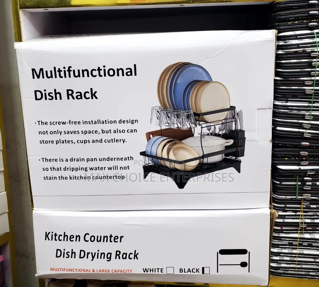 2 Tier Stainless Steel Multifunctional Dish Drying Rack