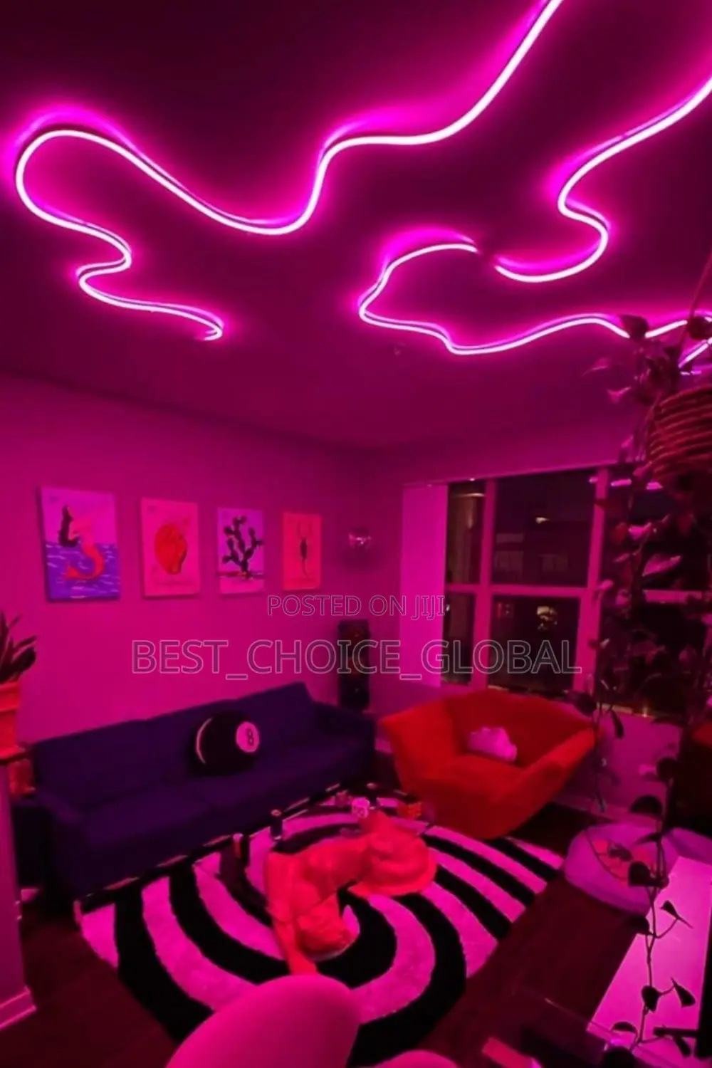 Neon Rop Light Pink Per Meter