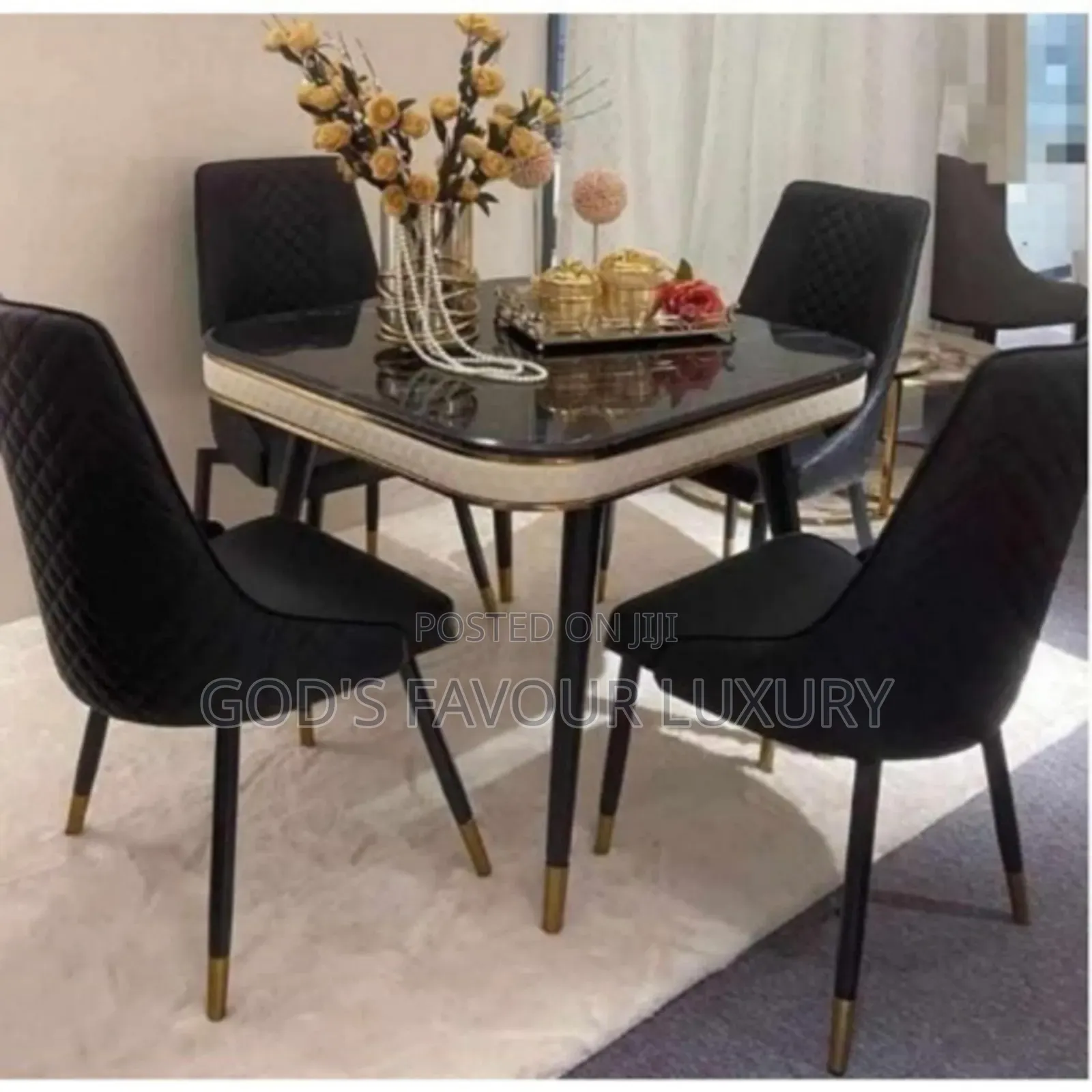 Square Dining Table and 4 Chairs