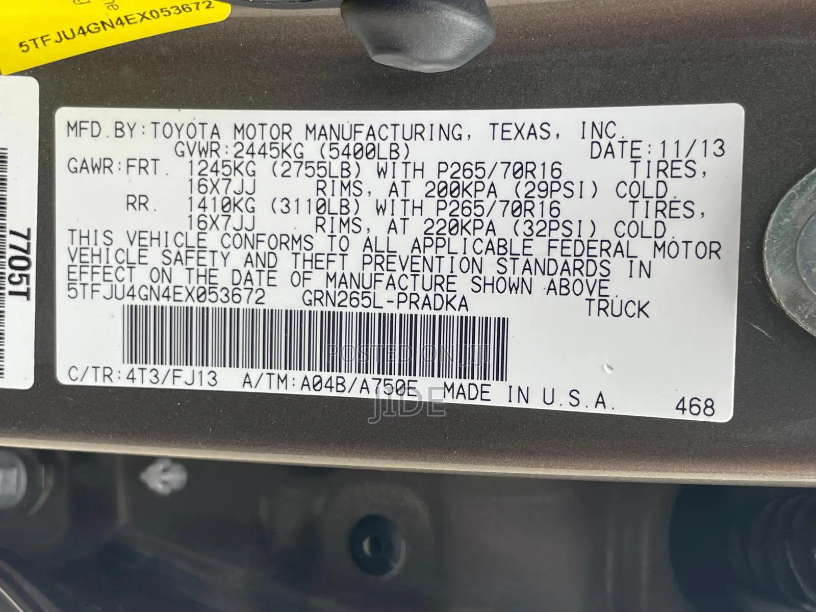 Toyota Tacoma PreRunner V6 4dr Double Cab 5.0 ft. SB (4.0L 6cyl 5A)