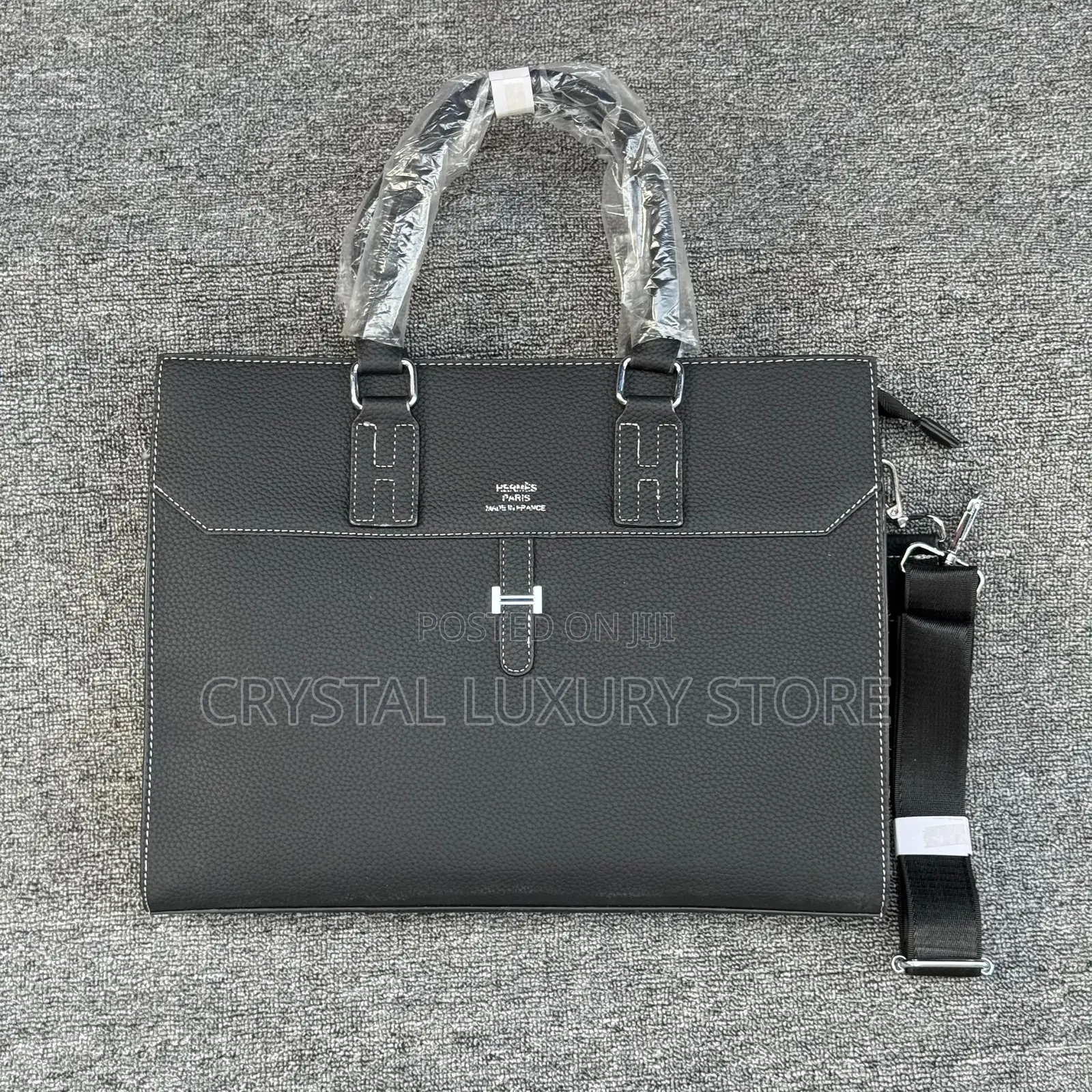 Hermes Quality Luxury Men Genuine Leather Laptop Bag