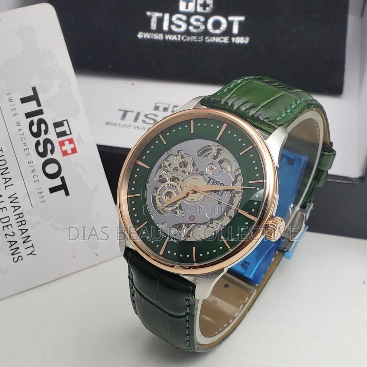 High Quality Automatic Tissot Skeleton Leather Watch