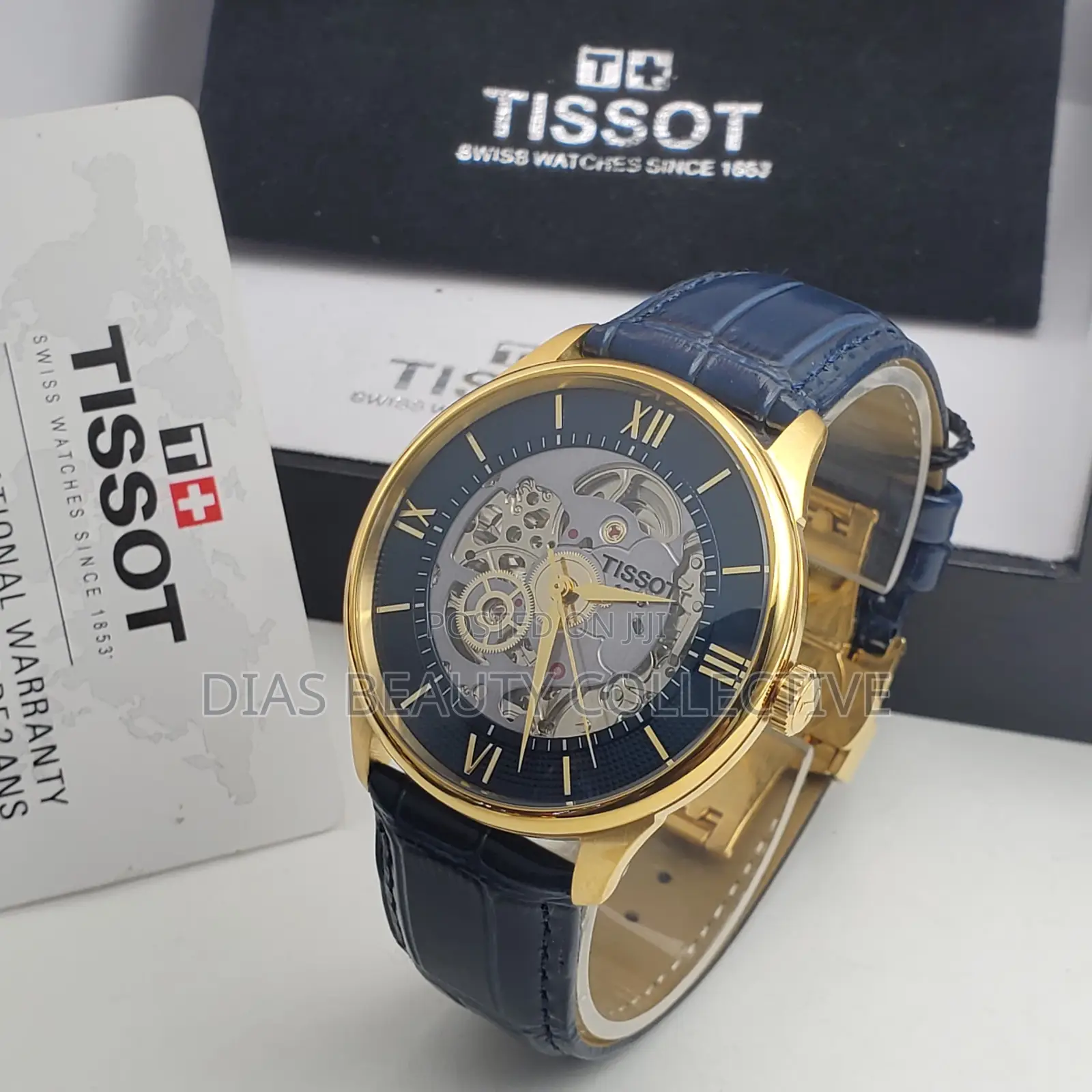 High Quality Automatic Tissot Skeleton Leather Watch