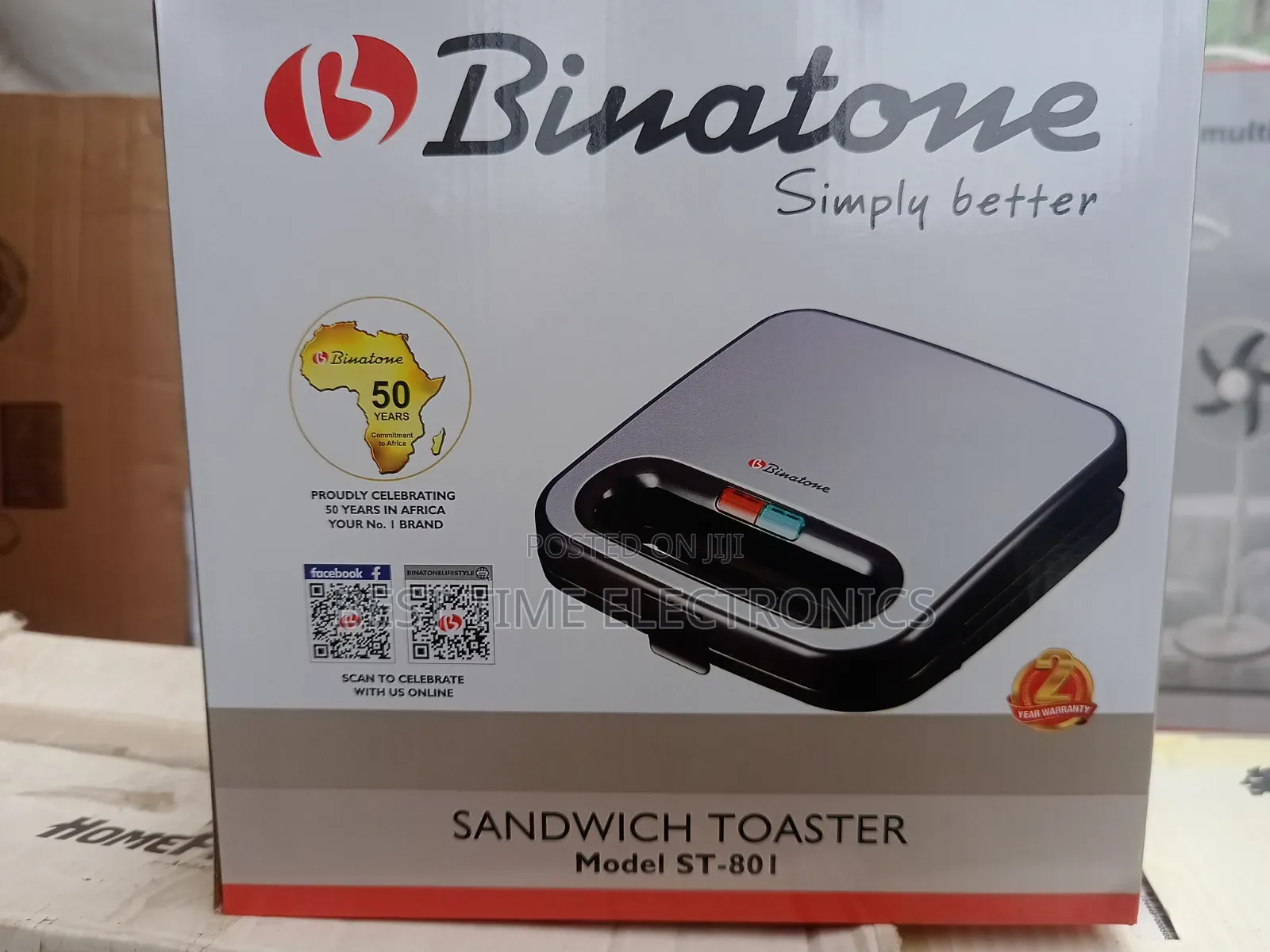 Quality Binatone 2 Slice Sandwich Toaster