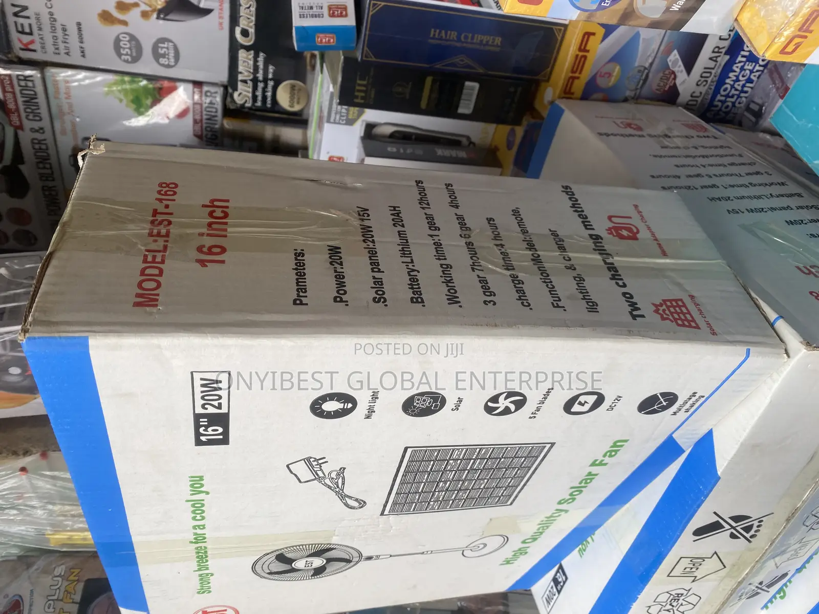 Tinmo Solar Rechargeable Fan Comes With Panel and Bulb