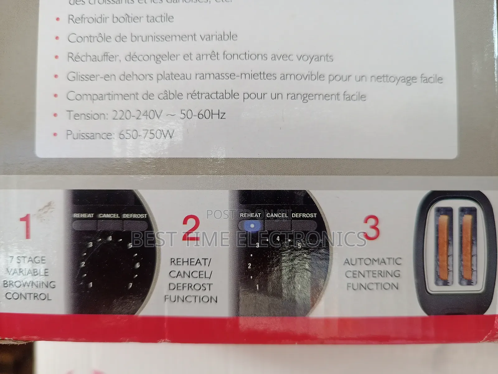 Binatone 2 Slice Auto Pop Up Toaster