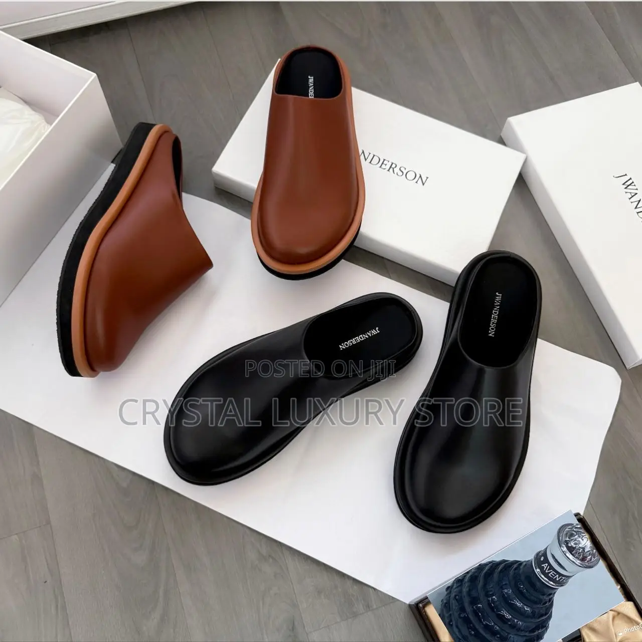 Jm Weston Quality Luxury Men Genuine Leather Slippers