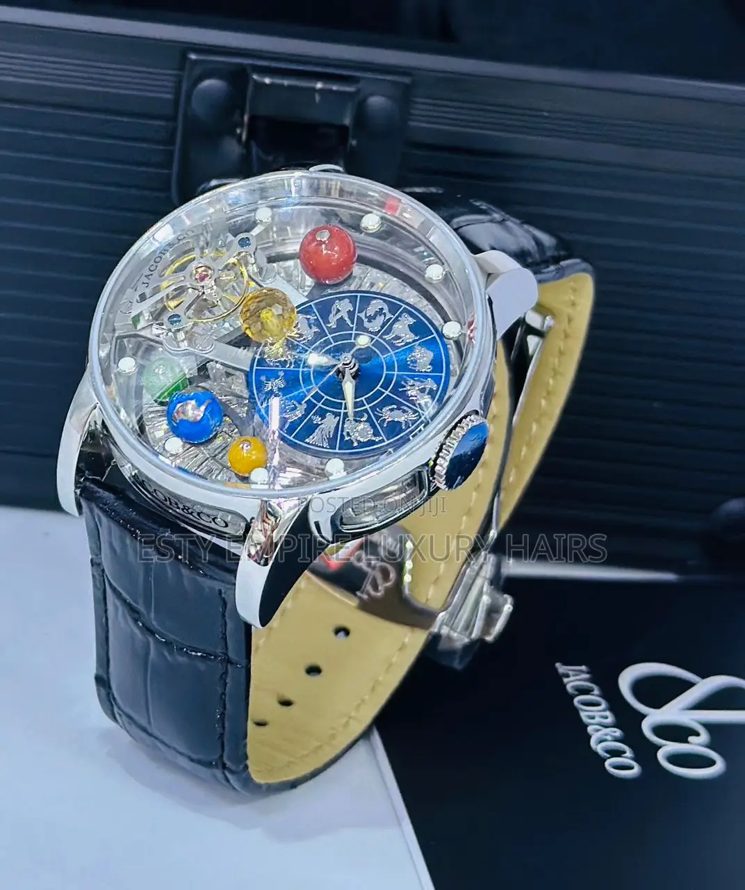 High Quality Luxury Jacob Co Leather Wristwatch