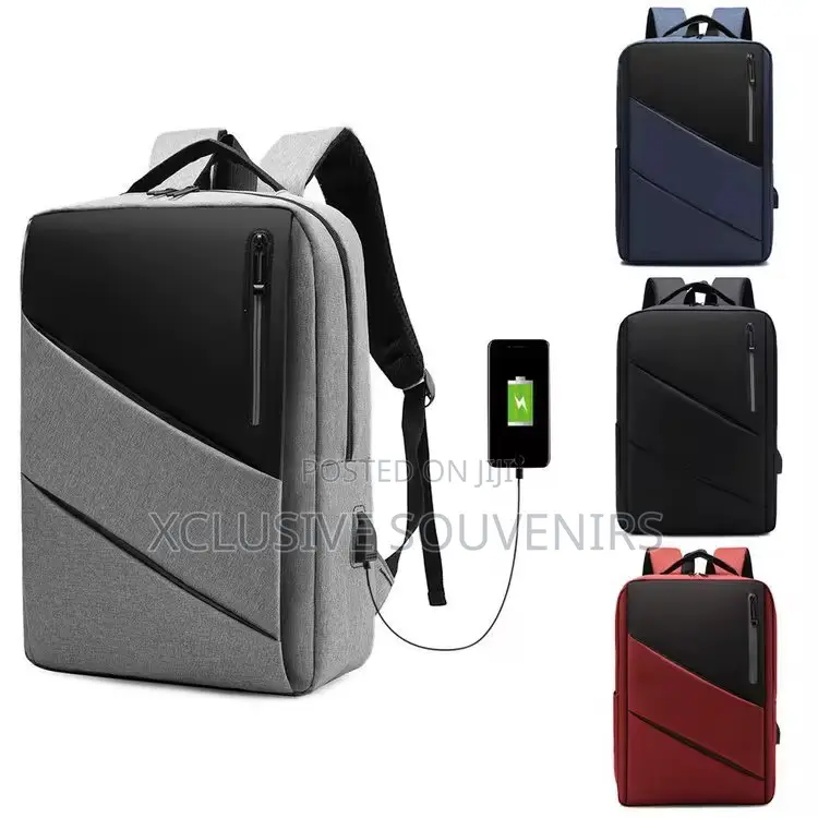 Custom Logo Waterproof Laptop Backpack With Usb Charging