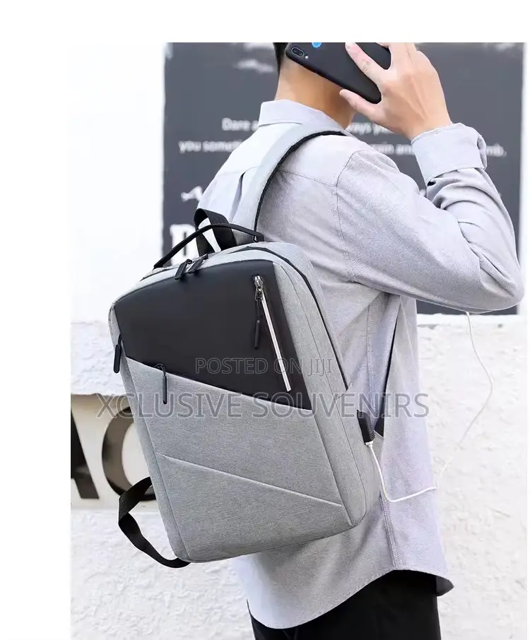 Custom Logo Waterproof Laptop Backpack With Usb Charging