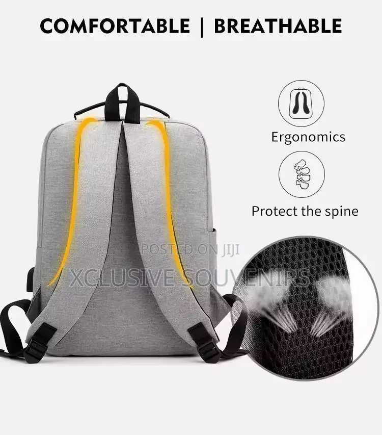 Custom Logo Waterproof Laptop Backpack With Usb Charging