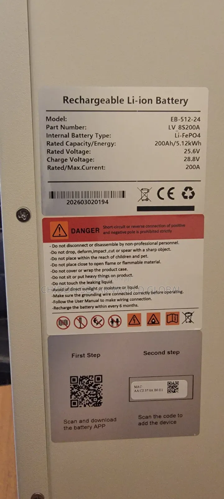 5kwh 24v Ion Lithium Battery