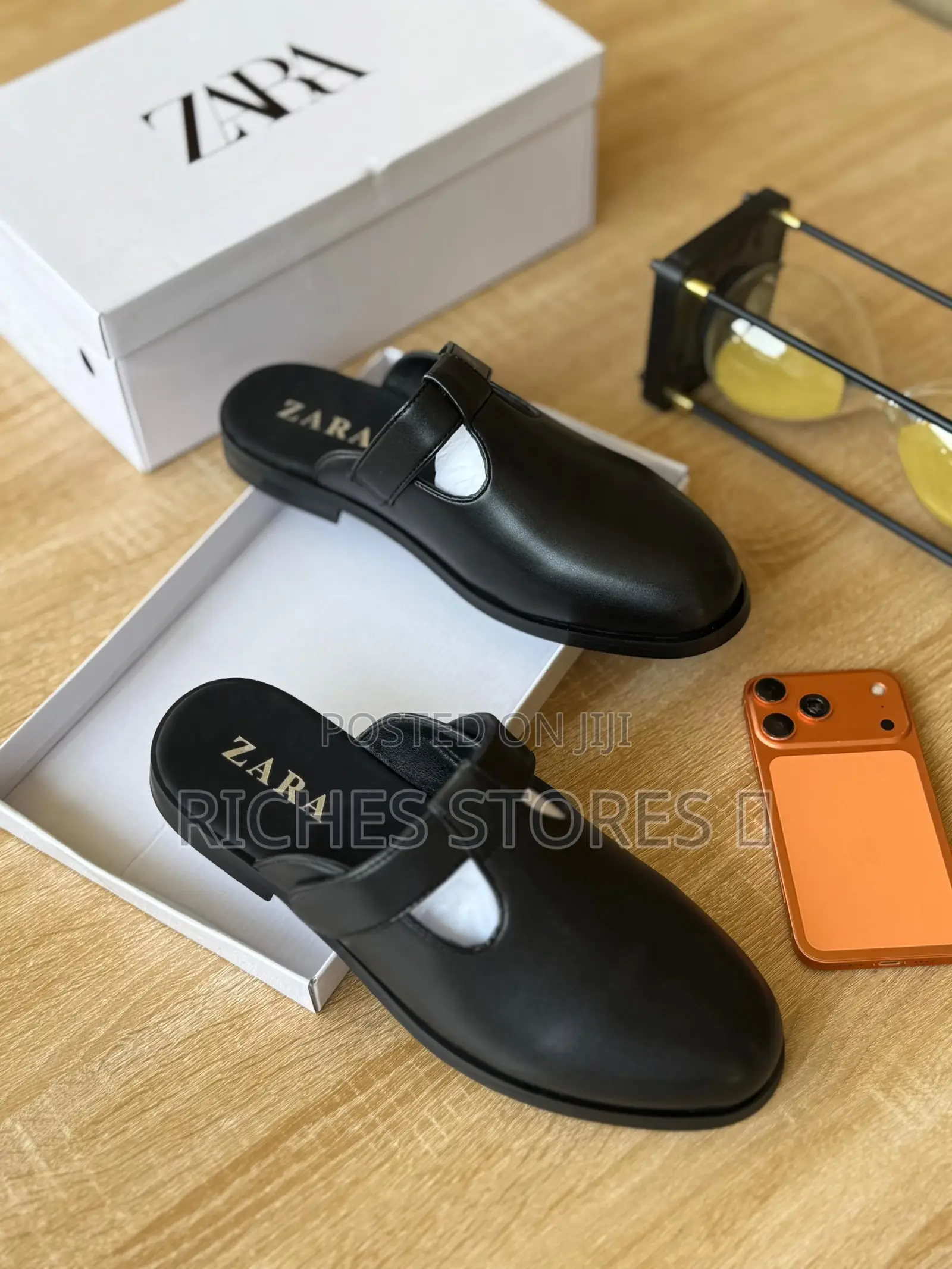 High Quality Leather Zara Mules for Men