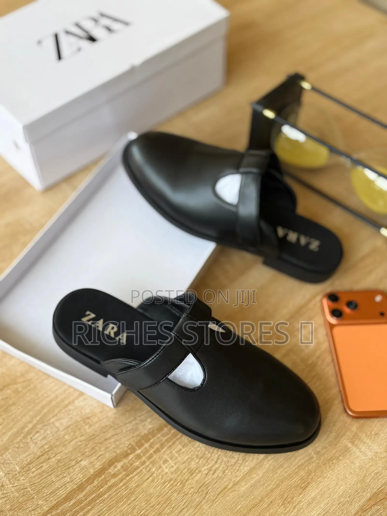 High Quality Leather Zara Mules for Men