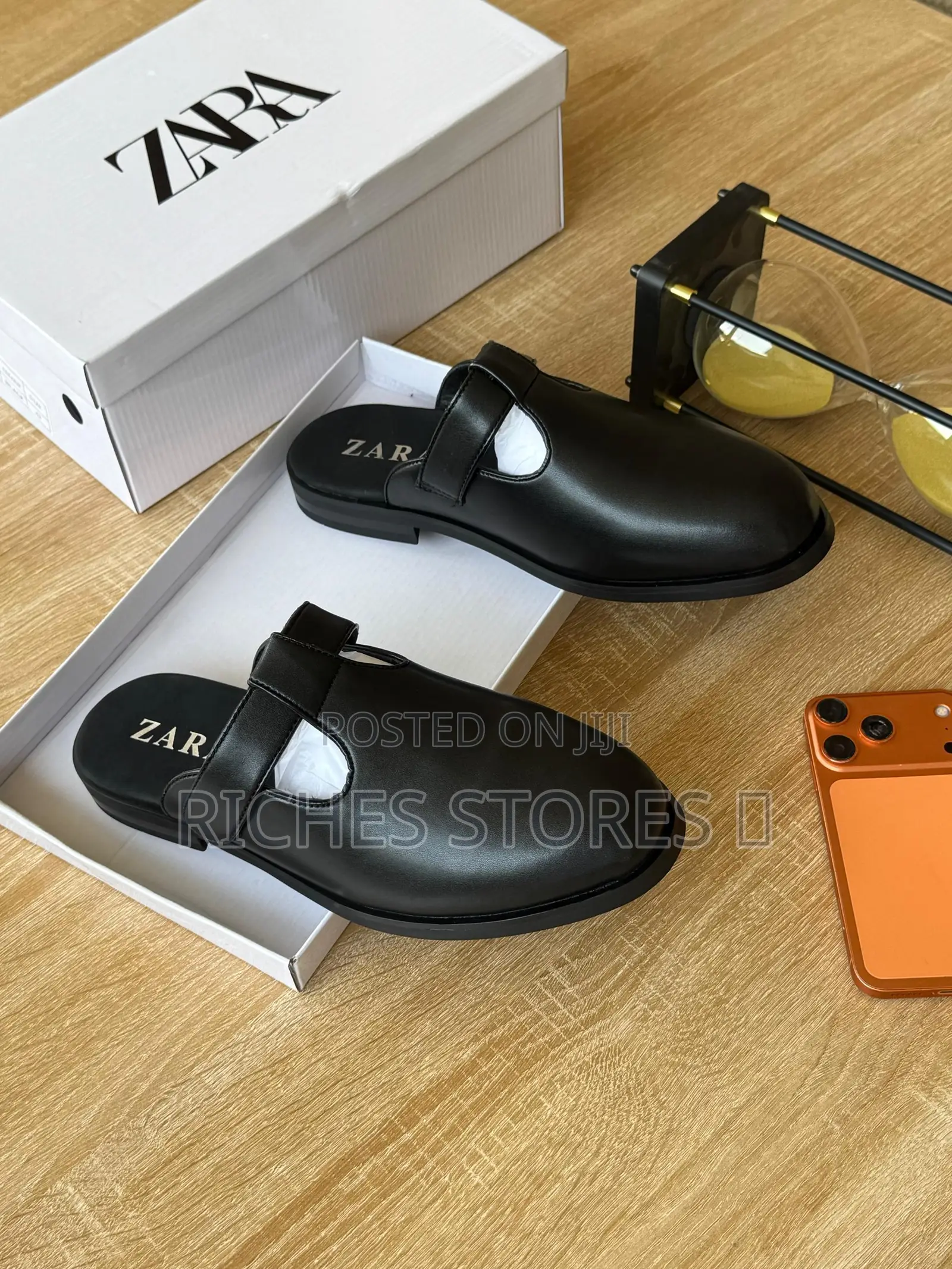 High Quality Leather Zara Mules for Men