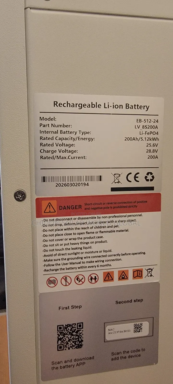 5kwh 24v Ion Lithium Battery