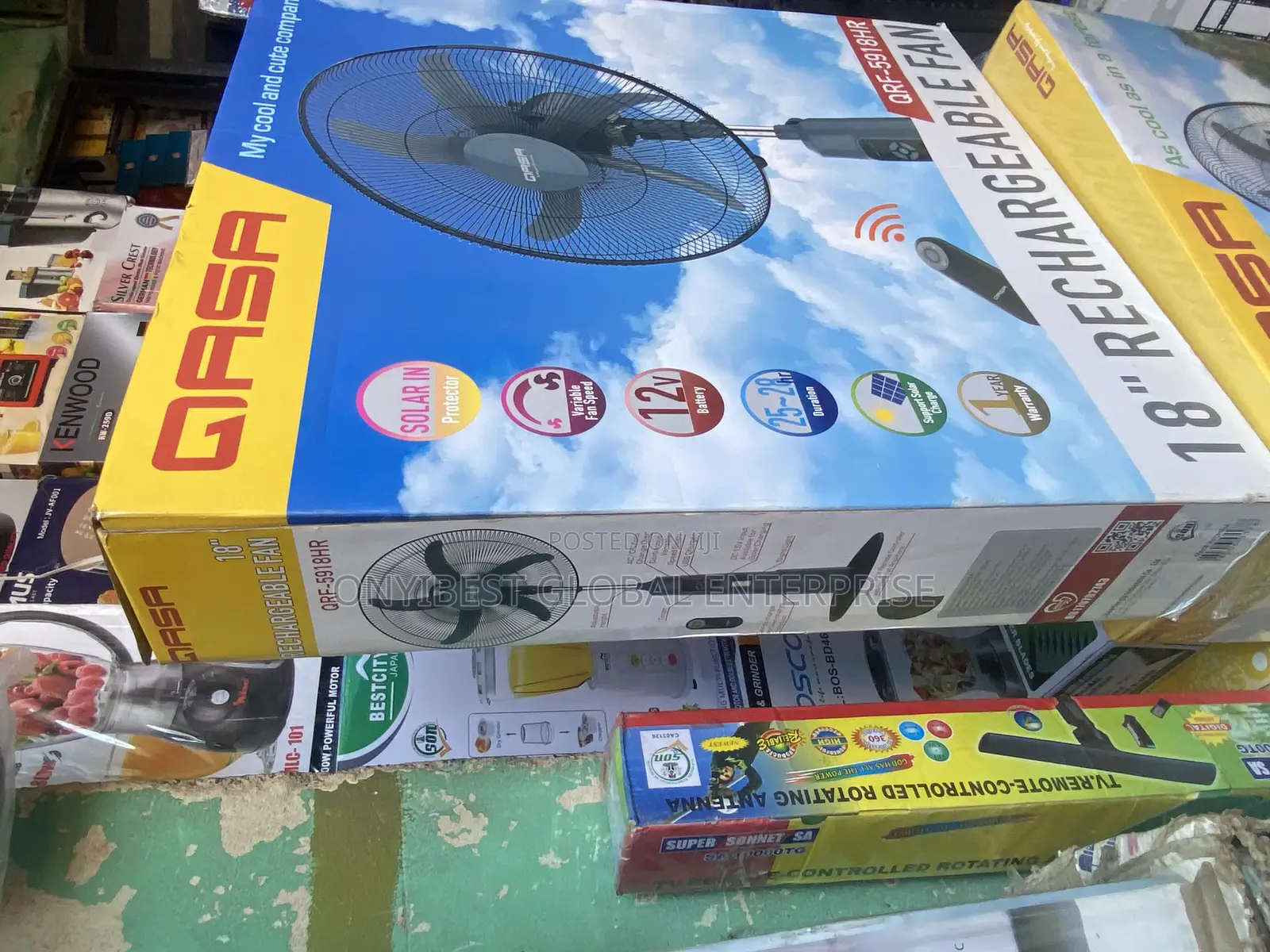 18inches Qasa Rechargeable Standing Fan