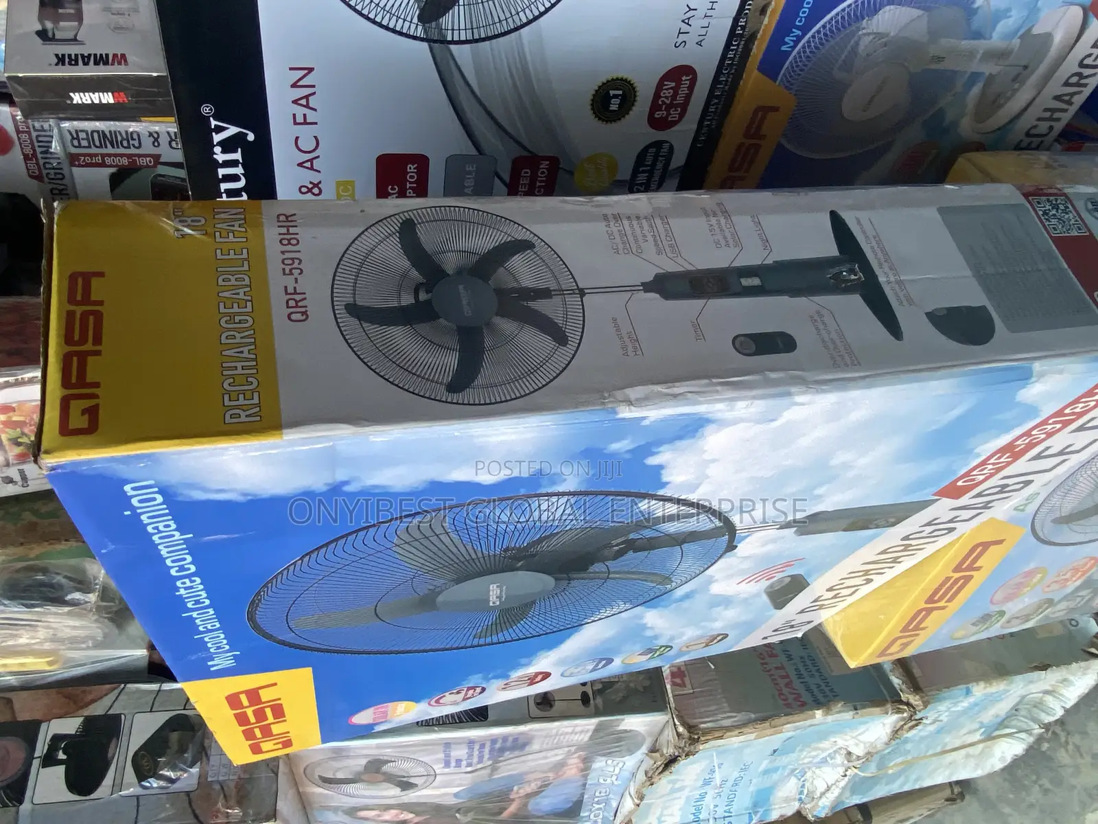 18inches Qasa Rechargeable Standing Fan
