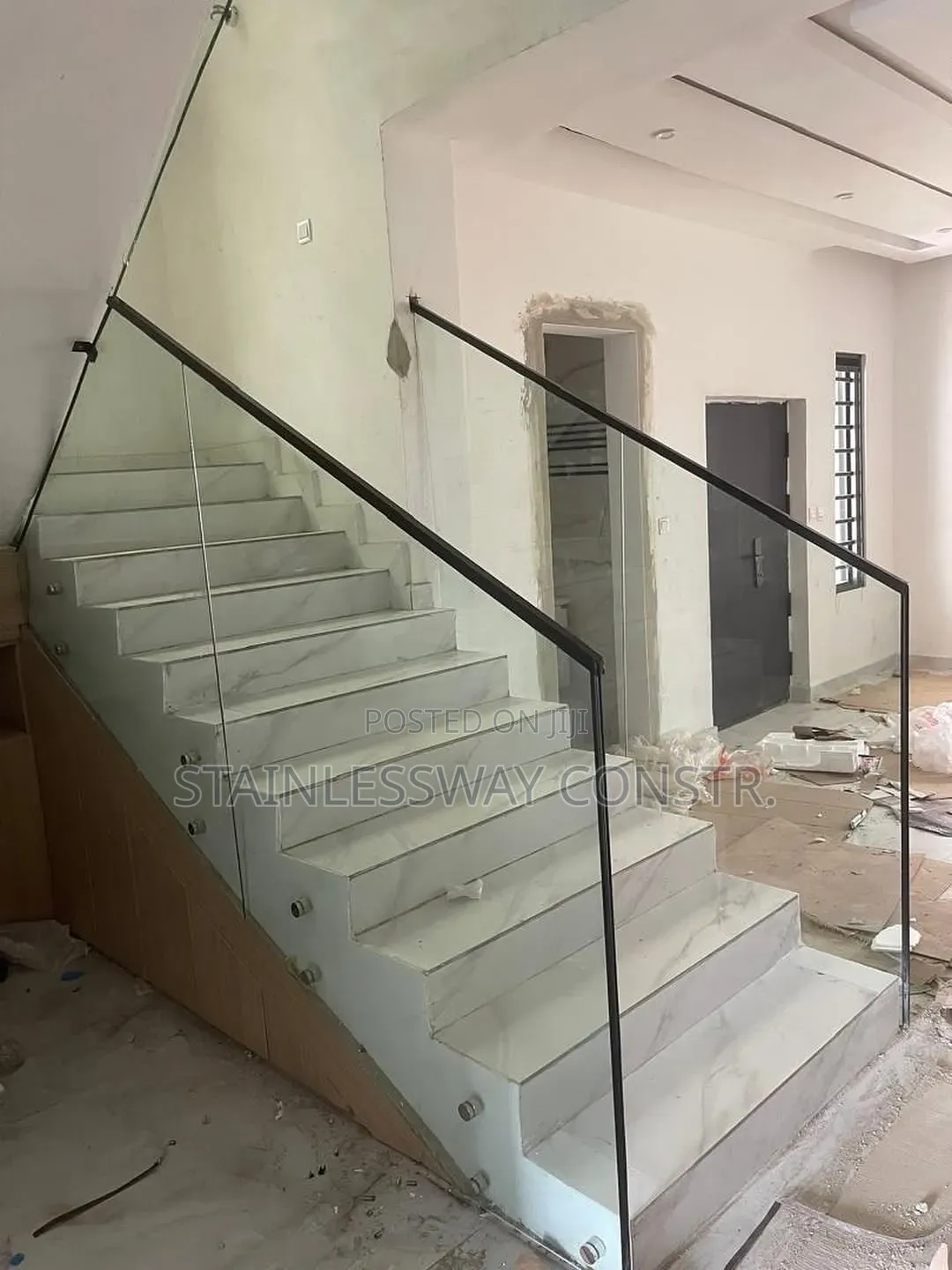Top Staircase Tampered Glass Railing