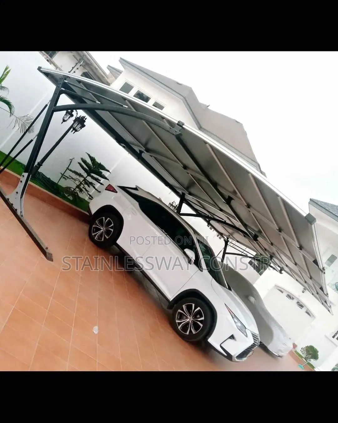R2a Foreign Carport for Two Cars Installation