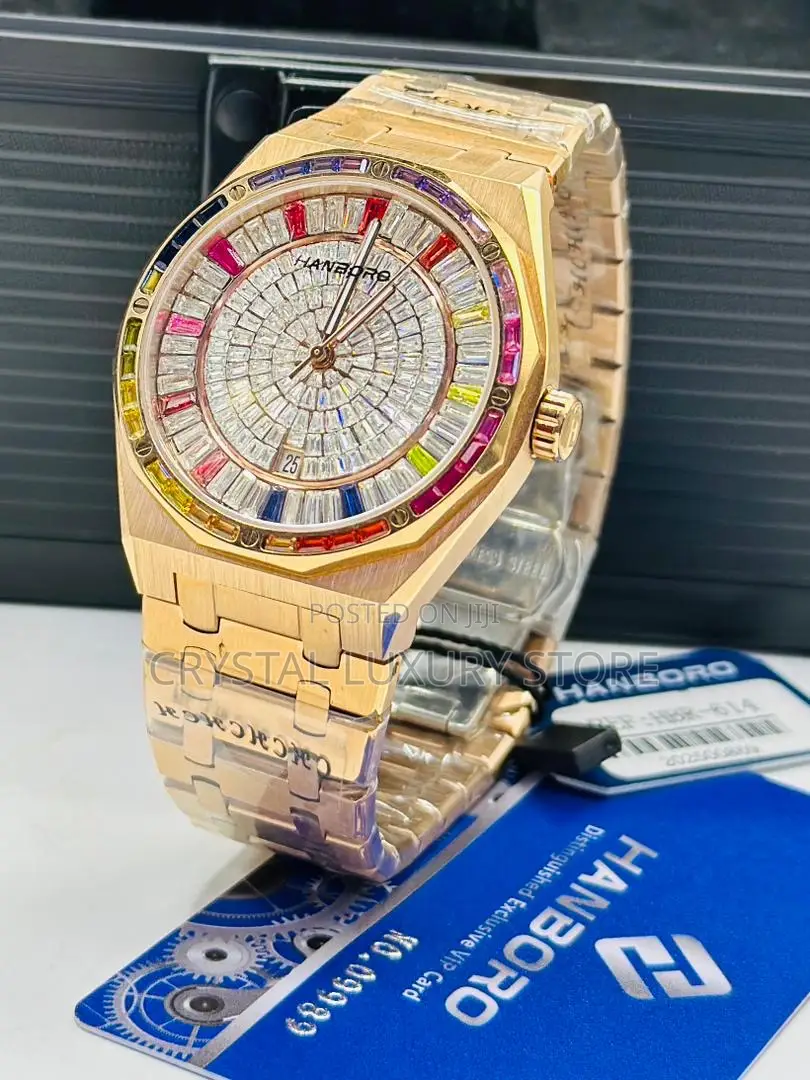 Hanboro Quality Luxury Men Automatic Engine Wristwatch