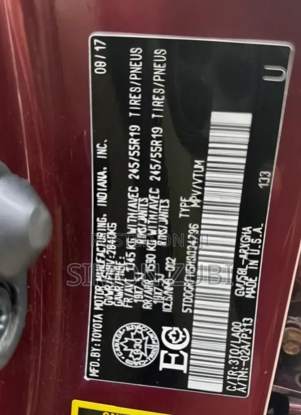 Toyota Highlander 2018 Red
