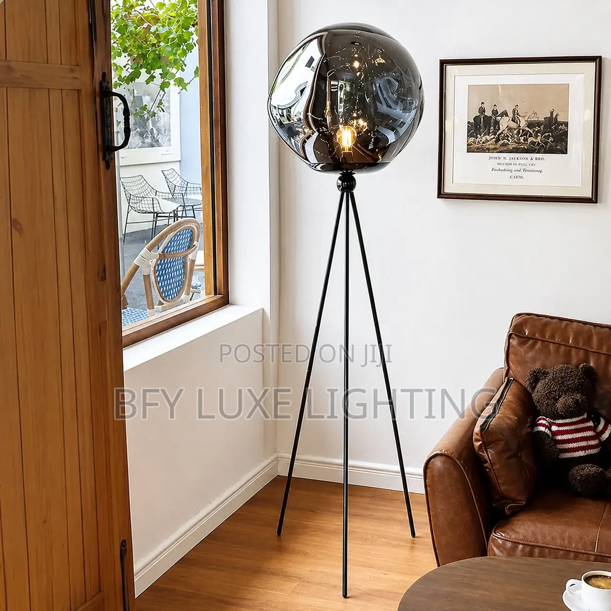 Luxury Nordic Melt Floor Lamp – Modern Glass Tripod Standing Light