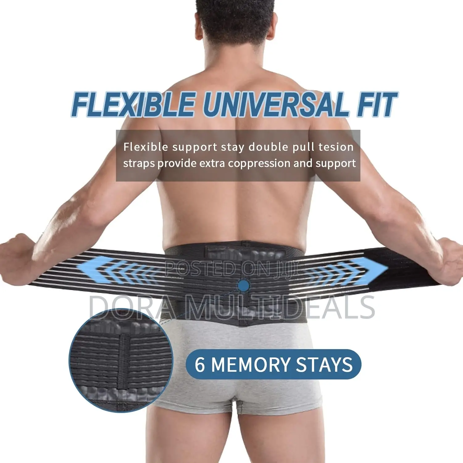 Paskyee Lower Back Brace Pain Relief, Sciatica, Lumber Support Belt