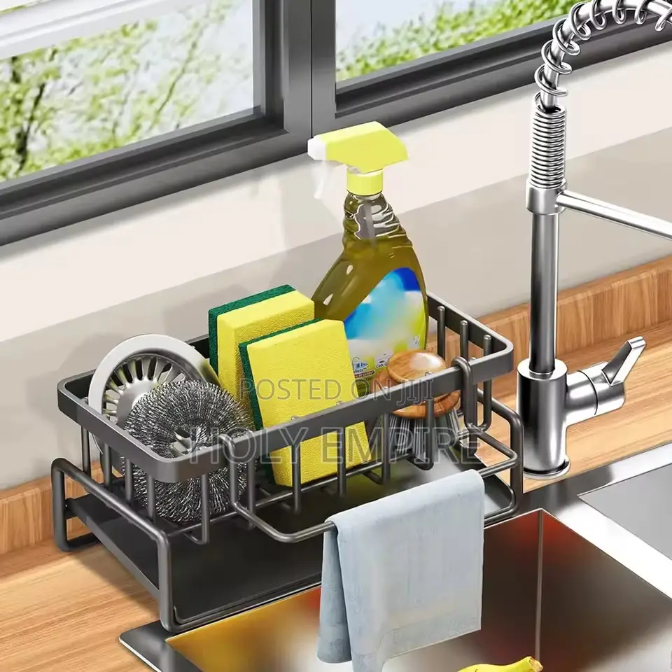 Kitchen Sink Drain Rack Organizer Sponge Storage Faucet Holder Soap