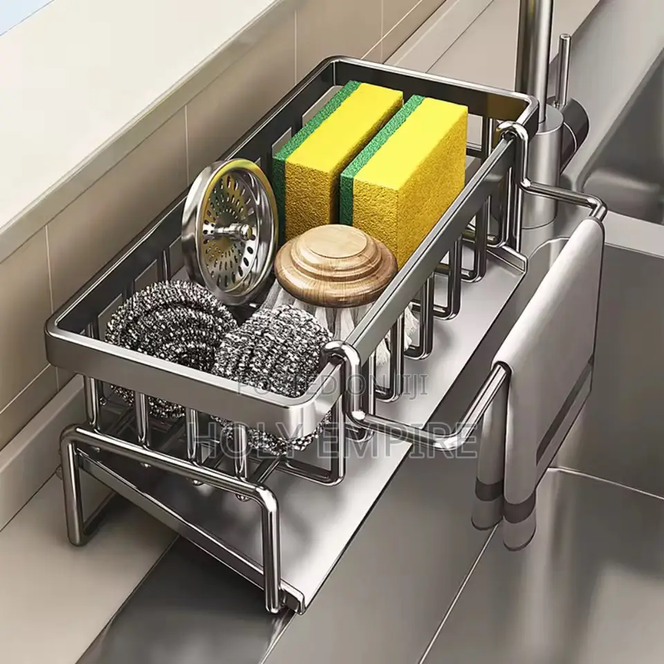 Kitchen Sink Drain Rack Organizer Sponge Storage Faucet Holder Soap