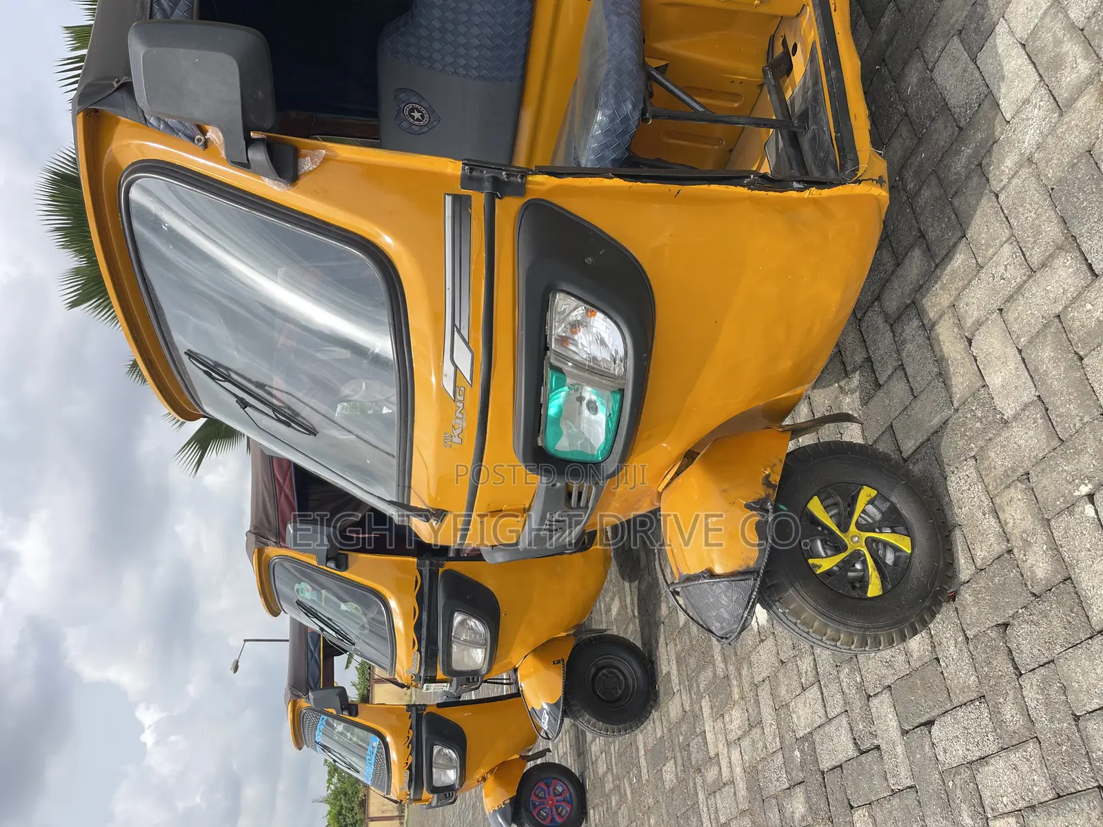 TVS King Deluxe Plus iTouch Start 2024 Yellow