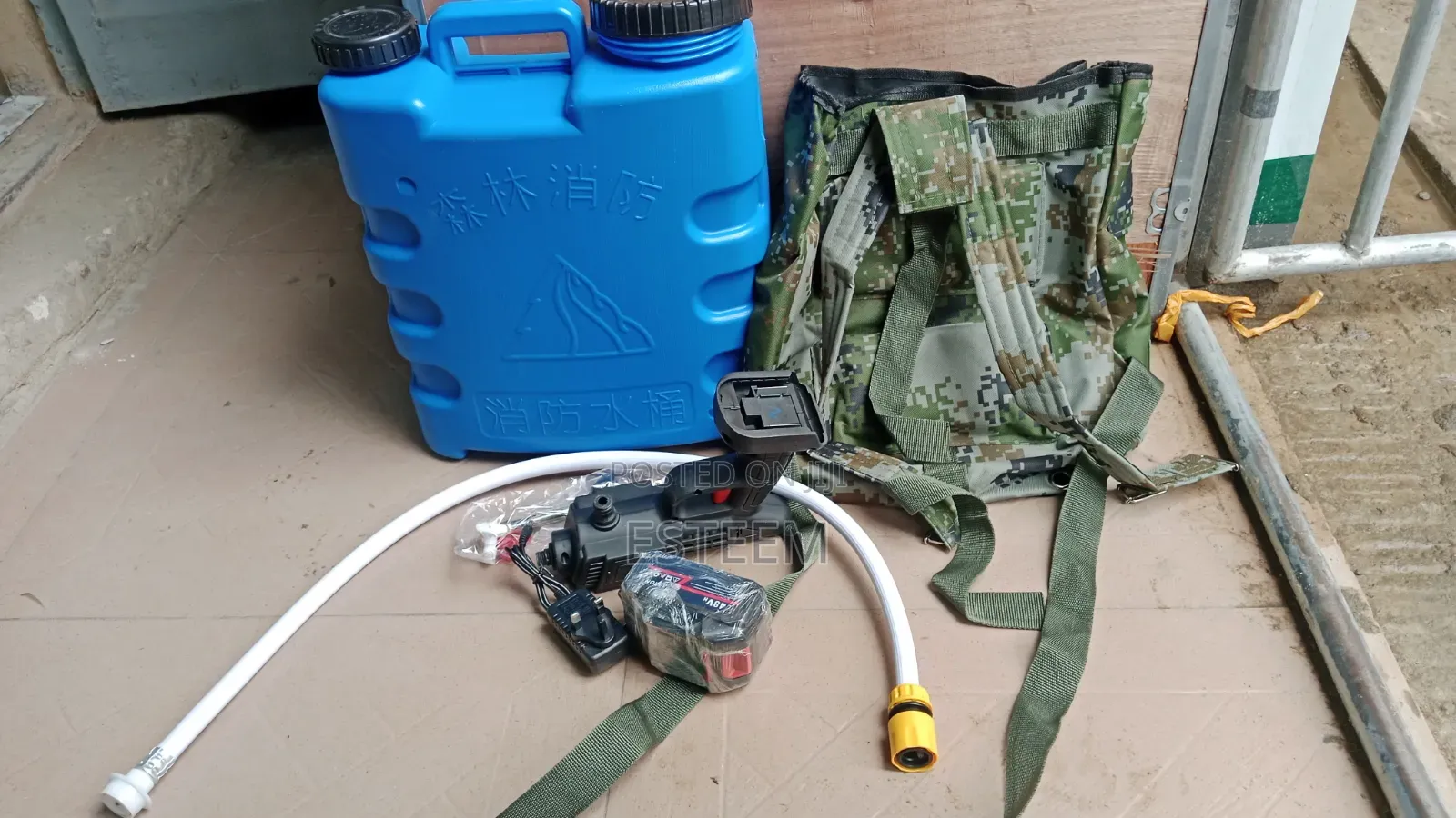 Knapsack Sprayer Tank With Cordless Spray Gun