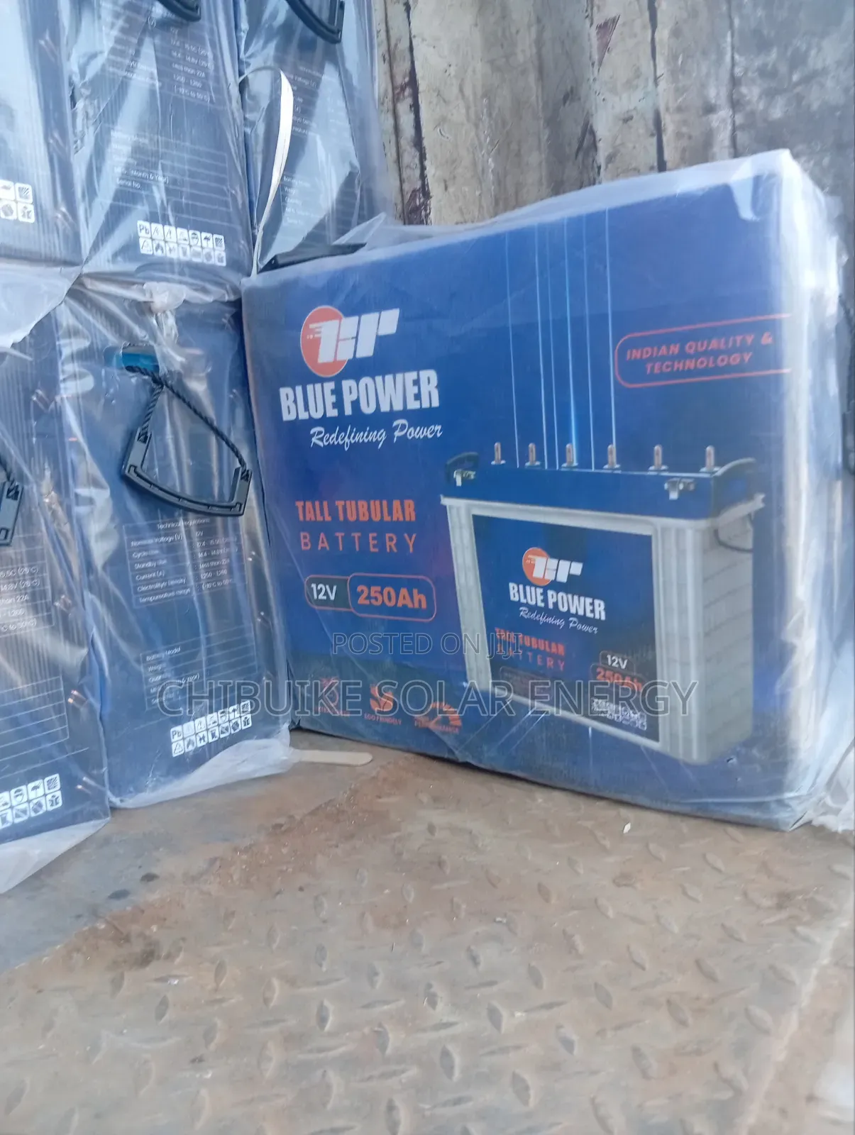 Blue Power Tubular Battery 250a/12v
