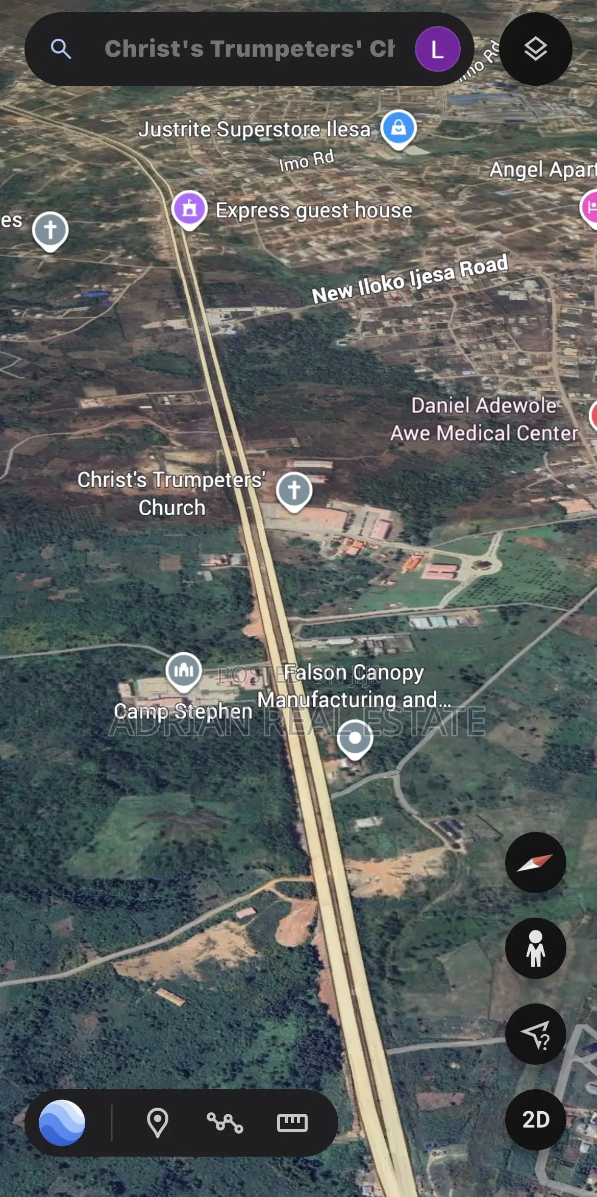 Land for Sale at Camp Stephen, Opp Trumpeter Church, Iwaraja