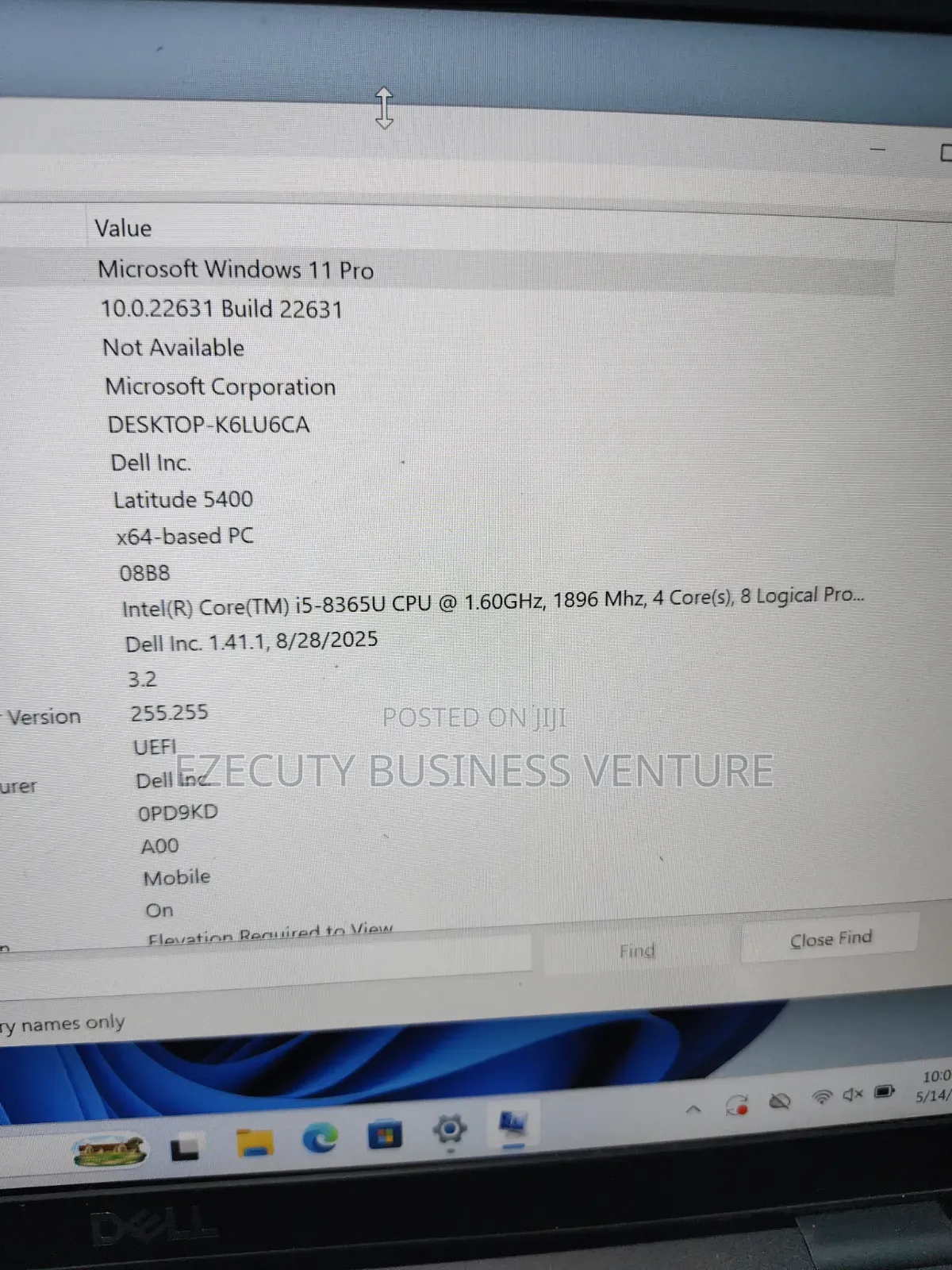 Laptop Dell Latitude 5400 8GB Intel Core i5 SSD 256GB