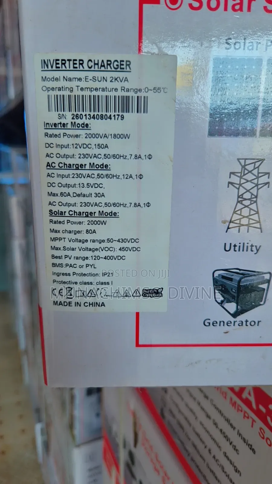 2kva Sako Smart Off Grid Hybrid MPPT Solar Inverter