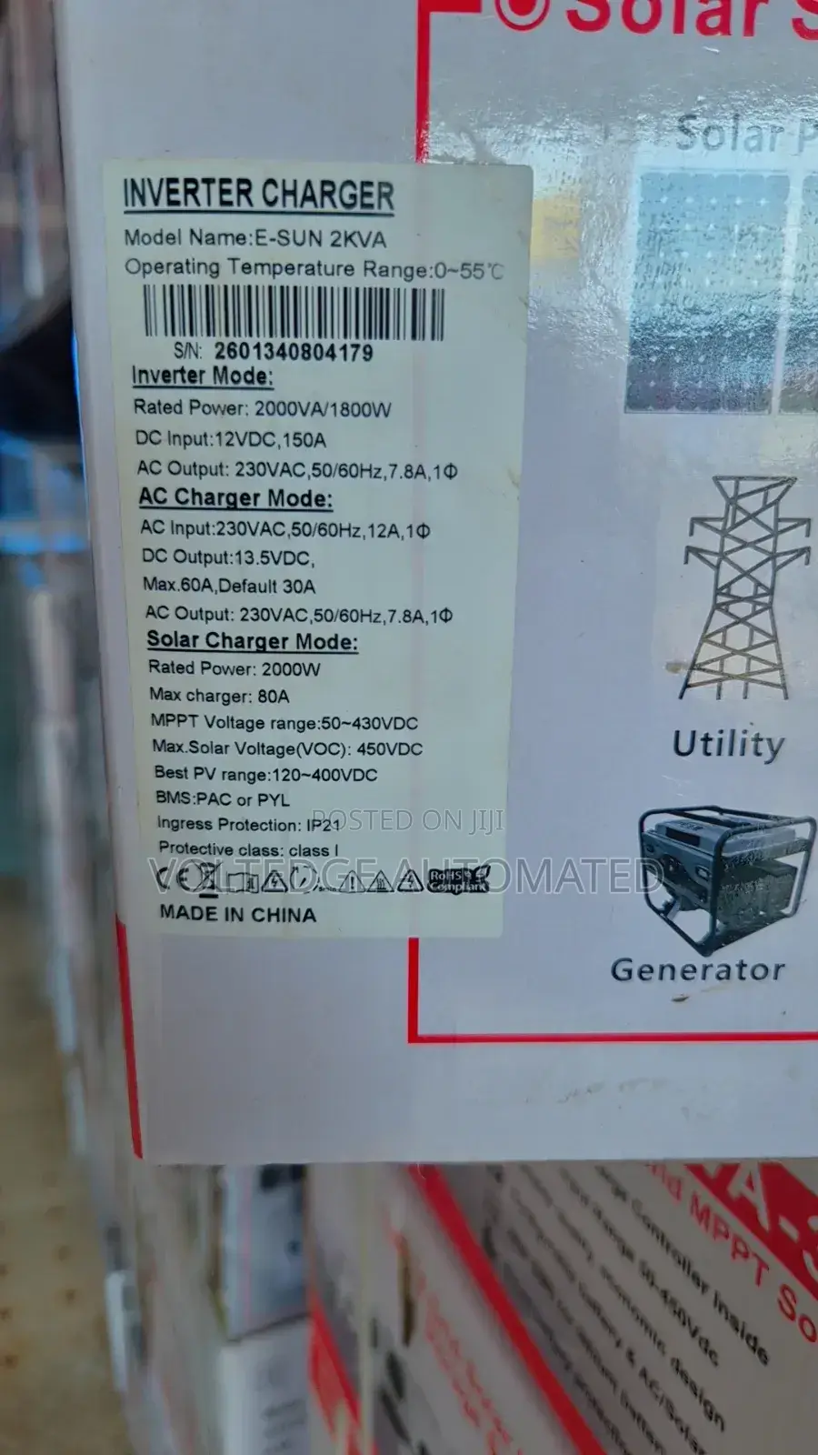2kva Sako Smart Off Grid Hybrid MPPT Solar Inverter