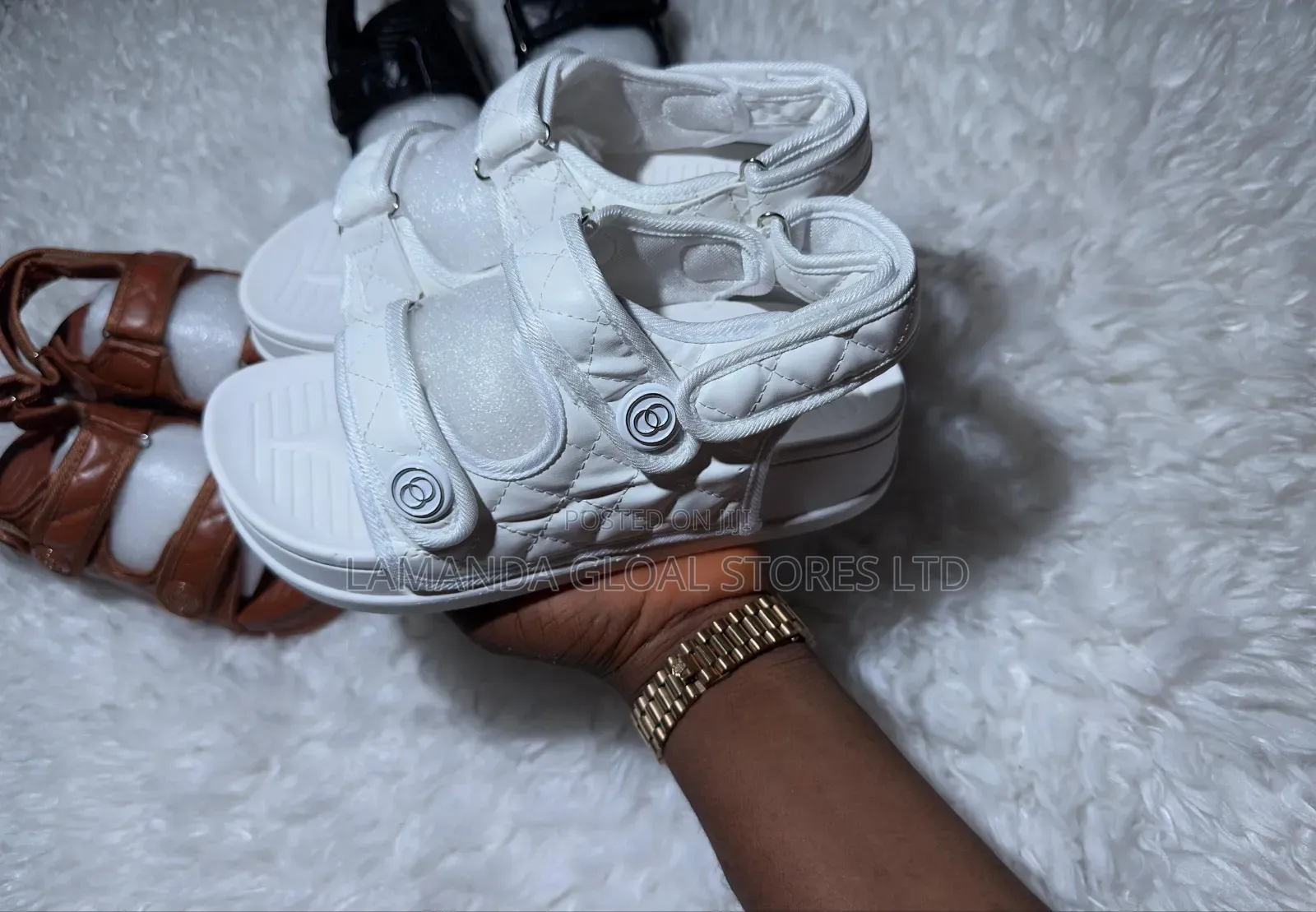 Premium Quilted Platform Sandals