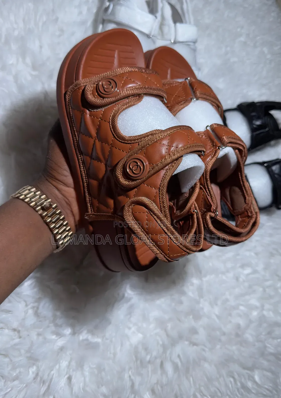 Premium Quilted Platform Sandals