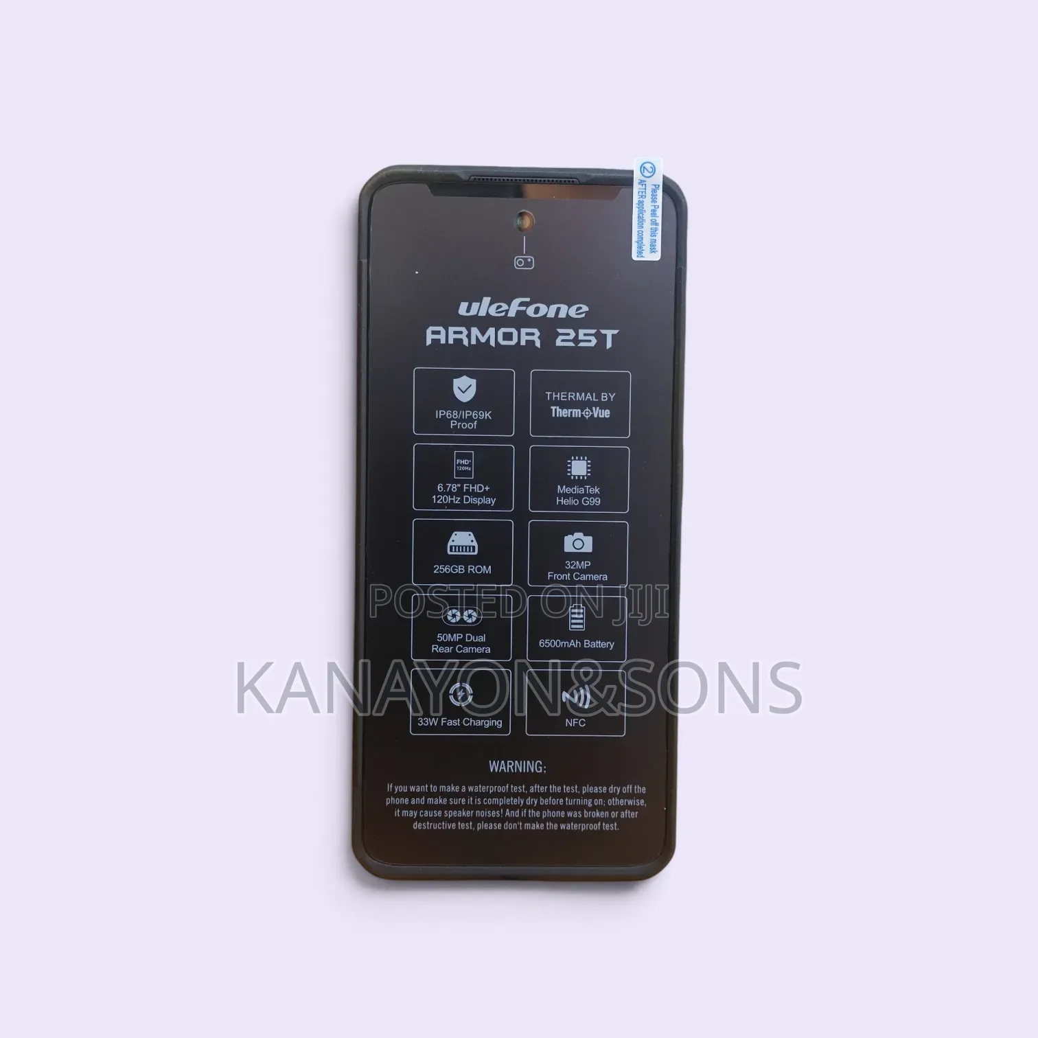 New Ulefone Armor 25T 256 GB Black