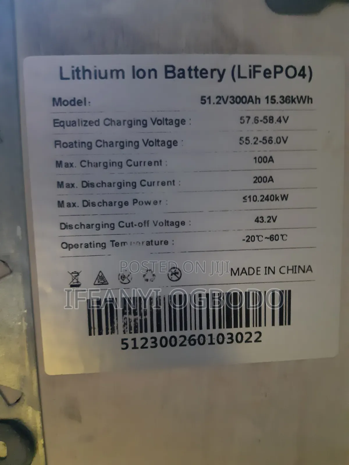 King Long Lithium Ion Battery 15kwh. 36kwh 51.2v