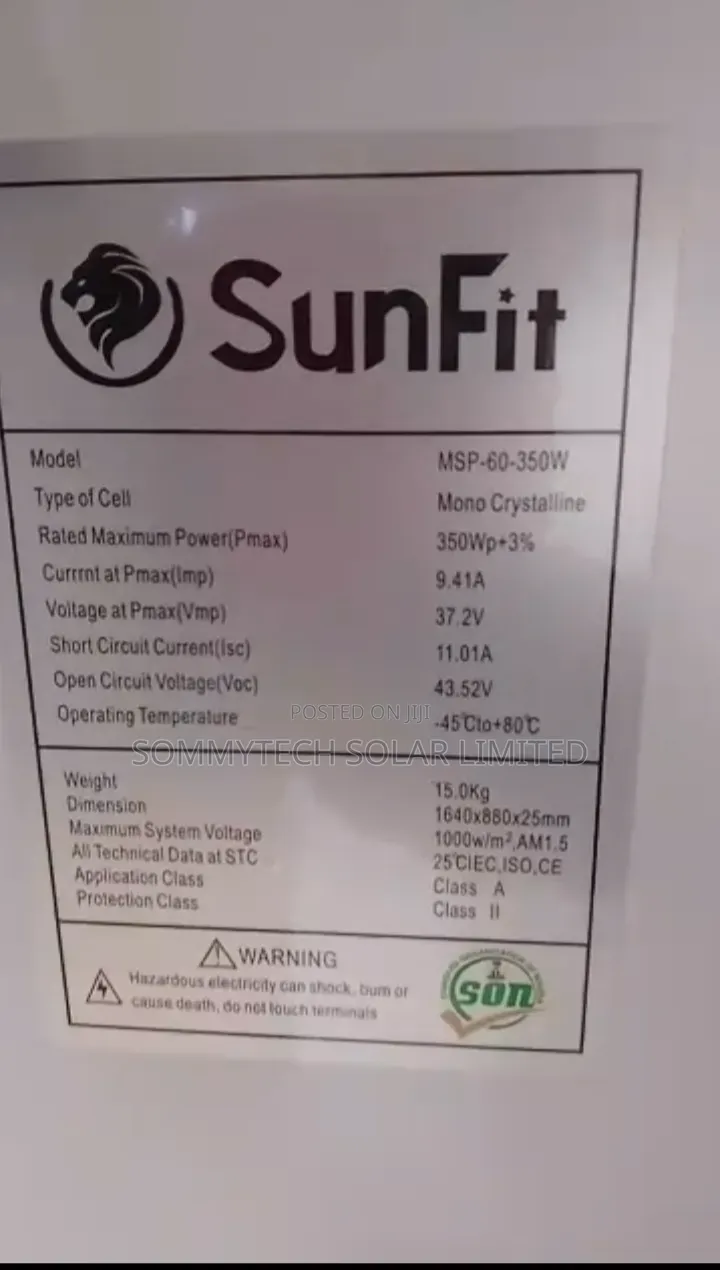 350w Panel Sunfit Brand New