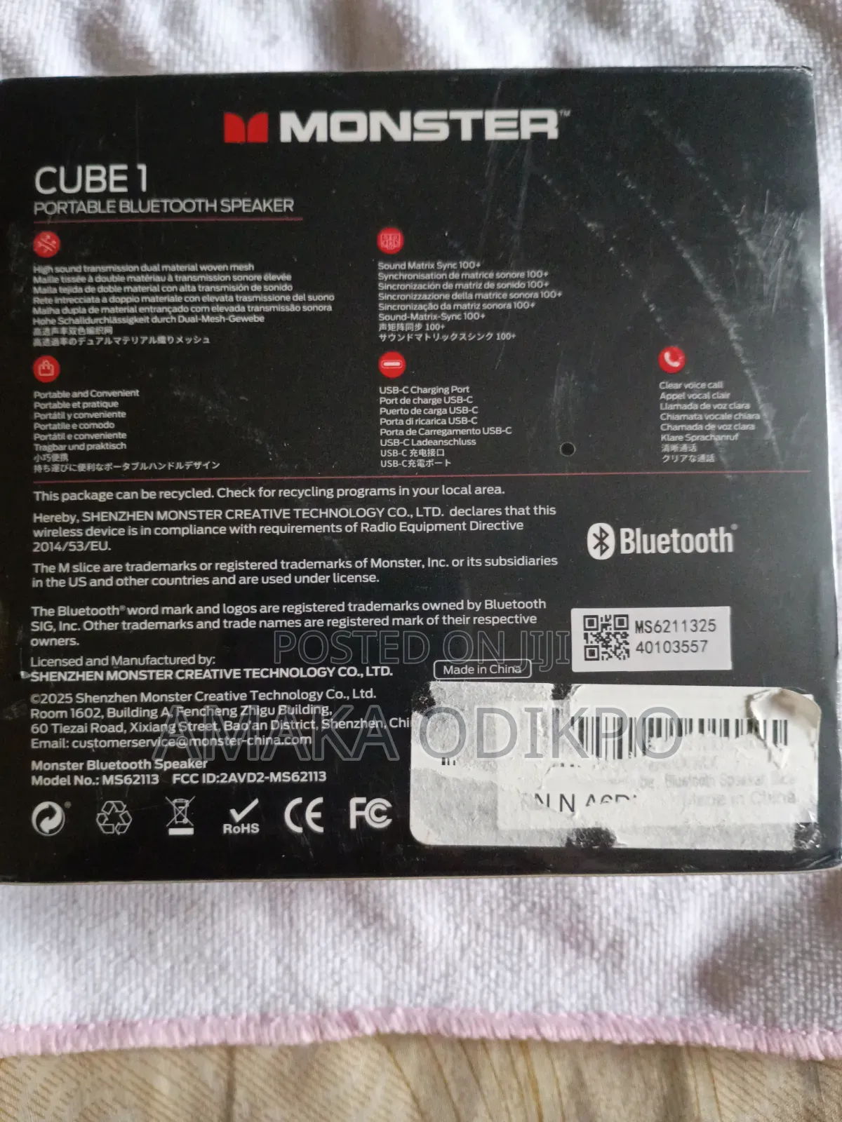 Monster Cube 1 Portable Bluetooth Speaker