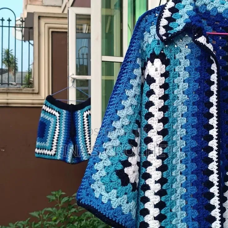 Handmade Crochet Shirt+ Shorts