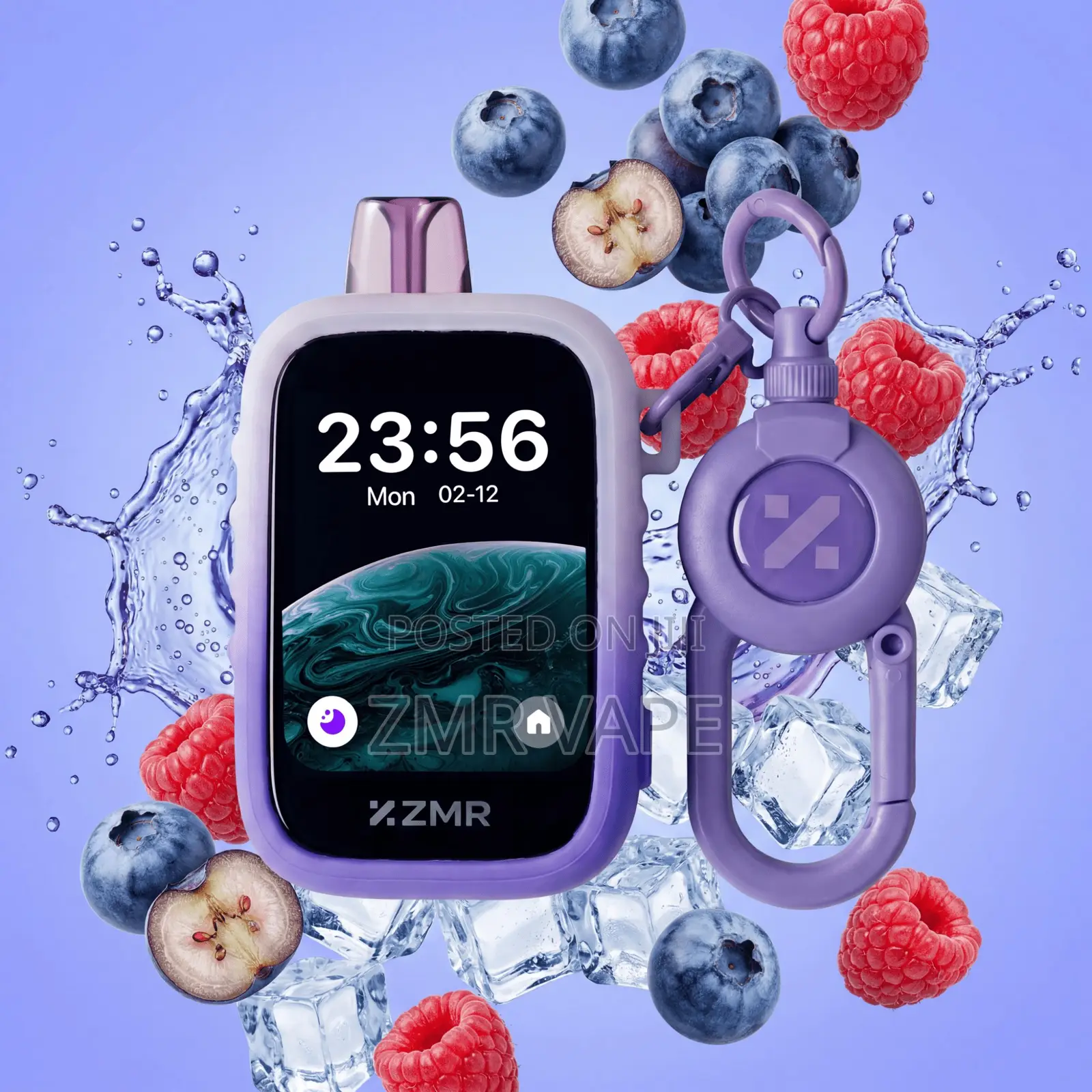 ZMR 30000puffs Sakura Grape Vape Disposable Rechargable Shisha Screen