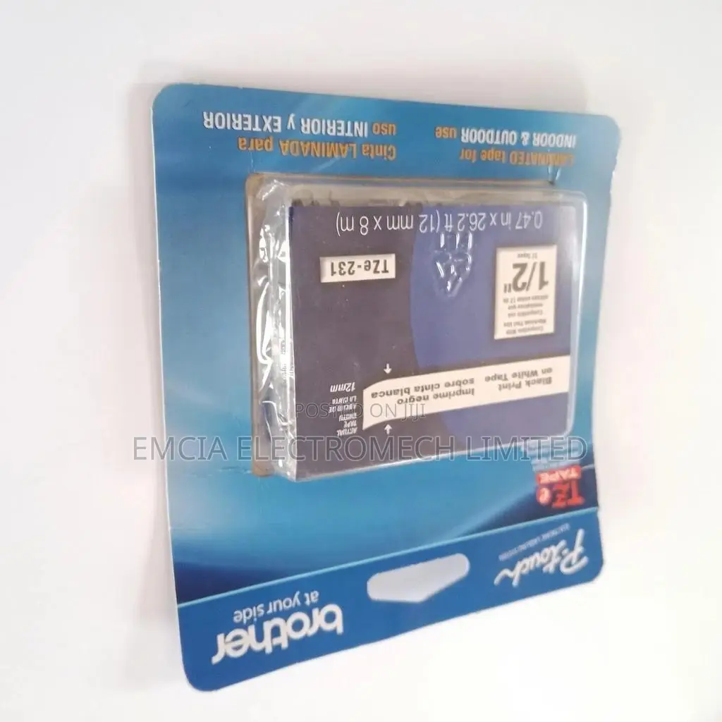 Brother P-Touch Tze-231 Label Tape Print on | 12mm (1/2")