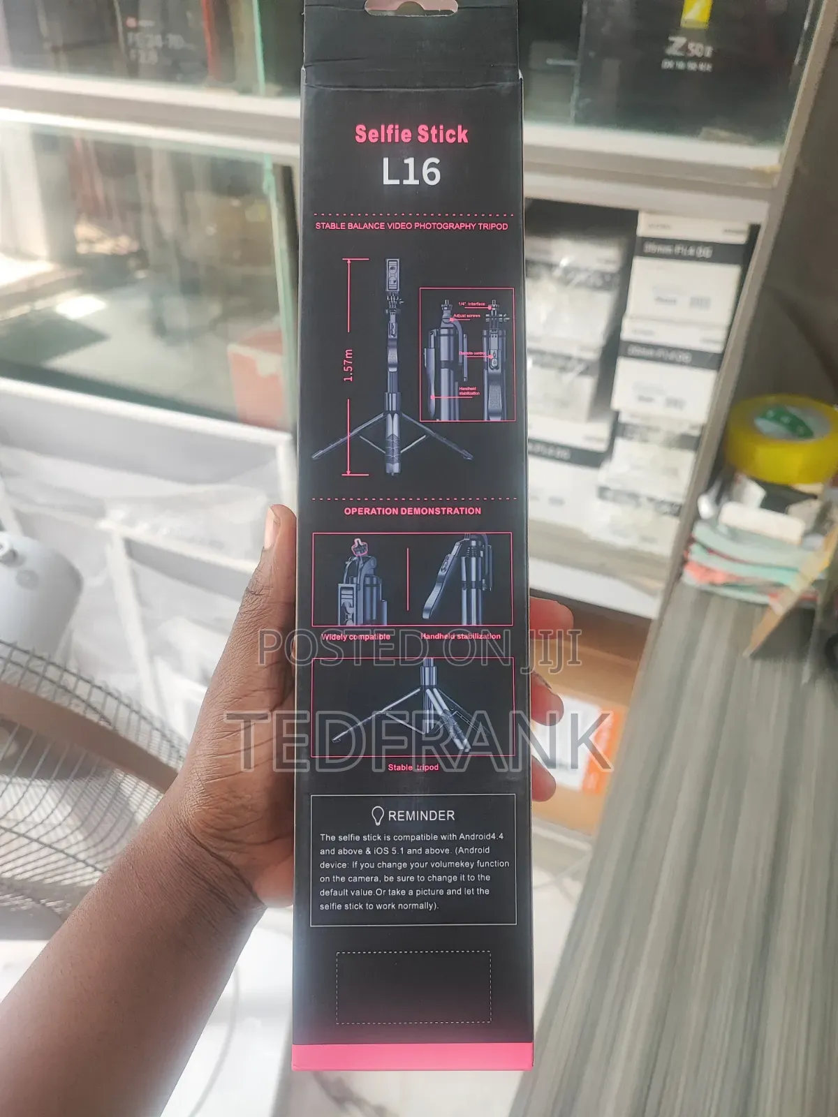 L16 Long Wireless Selfie Stick Tripod