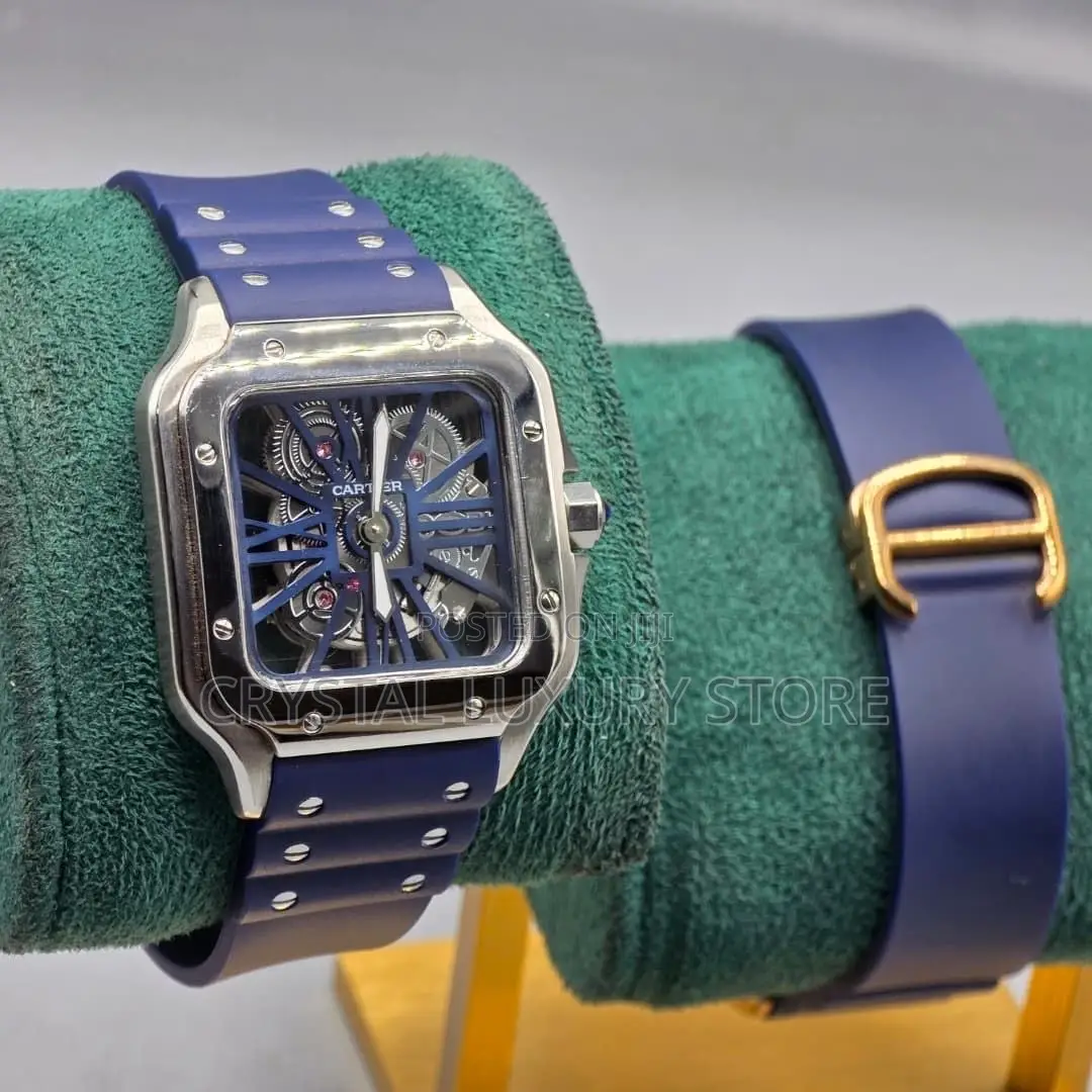 Cartier Santos Quality Luxury Men Automatic Engine Wristwatch