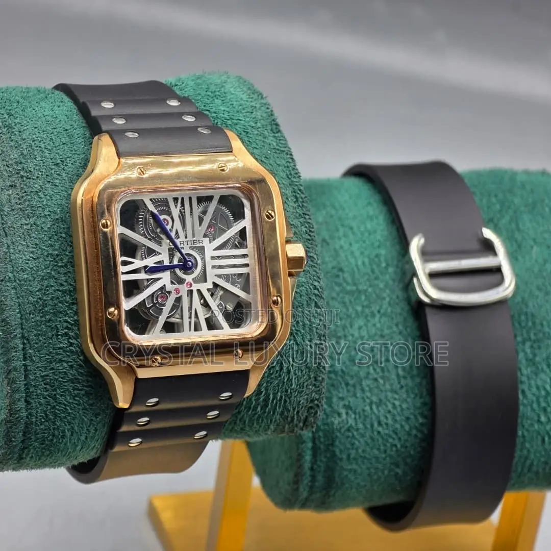 Cartier Santos Quality Luxury Men Automatic Engine Wristwatch