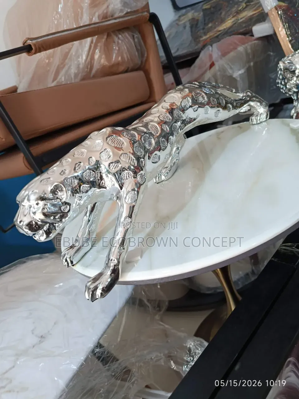 Luxury Cheetah Figurine Ornament Interior Decor